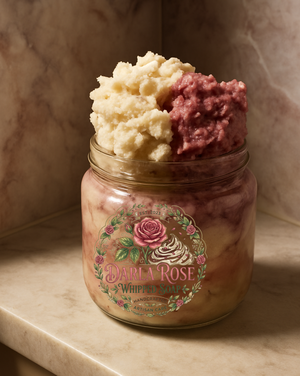 Blushing Petals Whipped Soap
