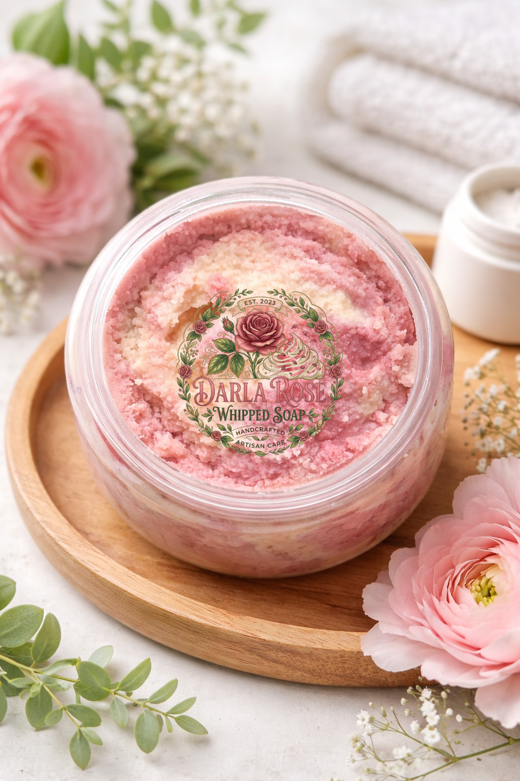 Blushing Petals Whipped Soap